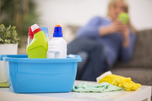 Manager assessing carpet cleaner complaint details